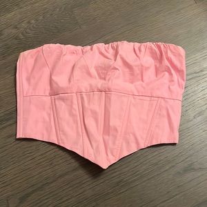 Pink corset top